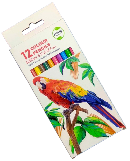 Colored pencils. Eco-Friendly and Sustainable Creativity